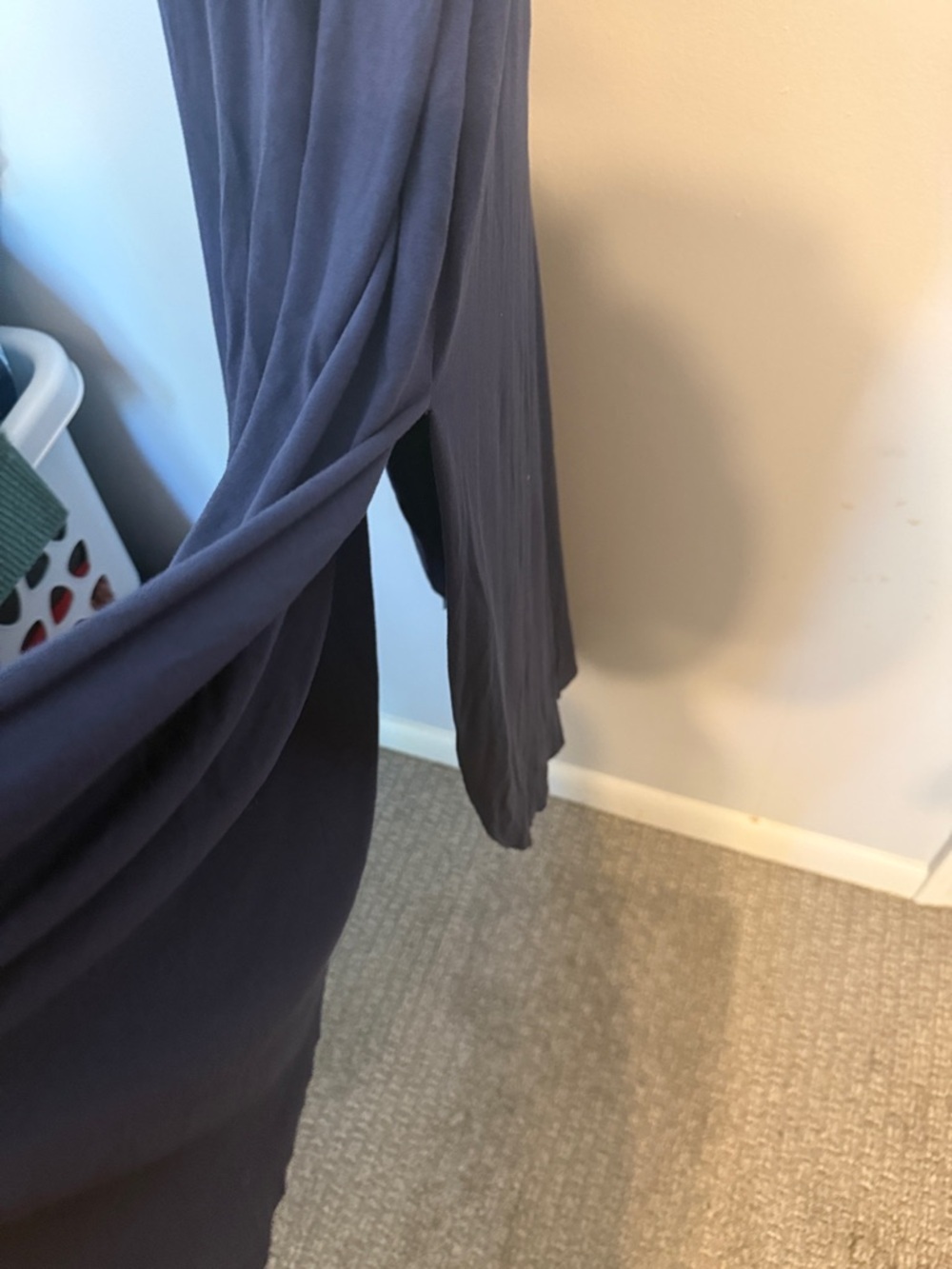 Lush Blue Side Cutout Maxi Tee Shirt Dress Extra Small - Picture 9 of 9